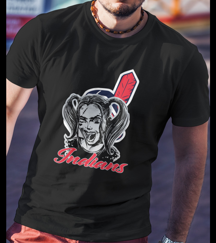 Indians Harley Quinn Fans T-Shirt