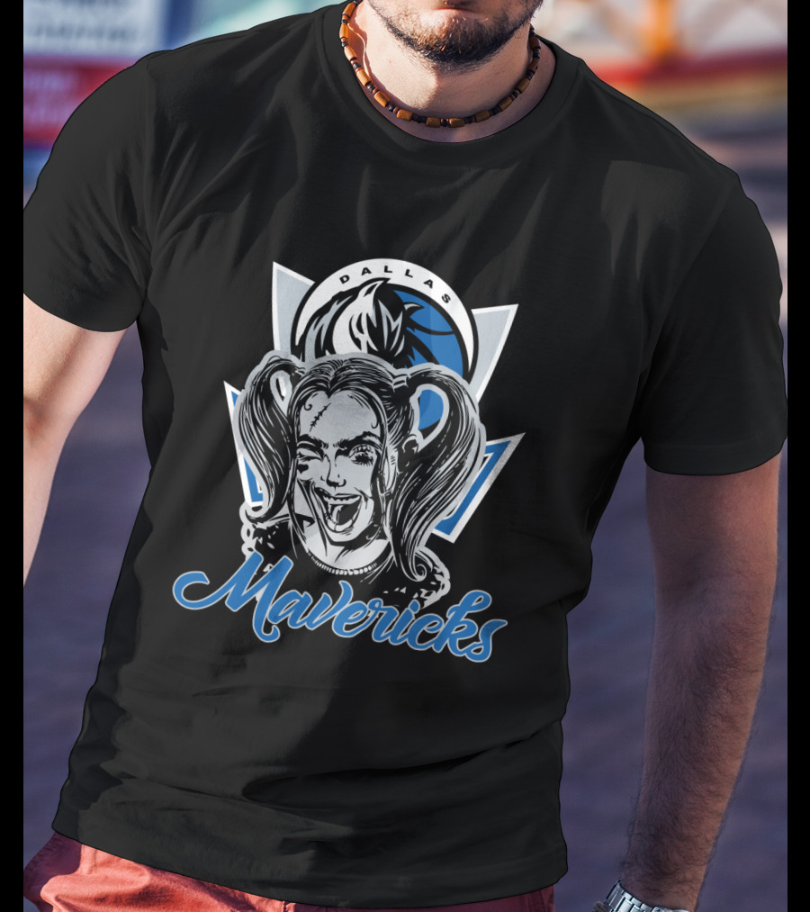 Dallas Mavericks Harley Quinn Fan Mashup T-Shirt