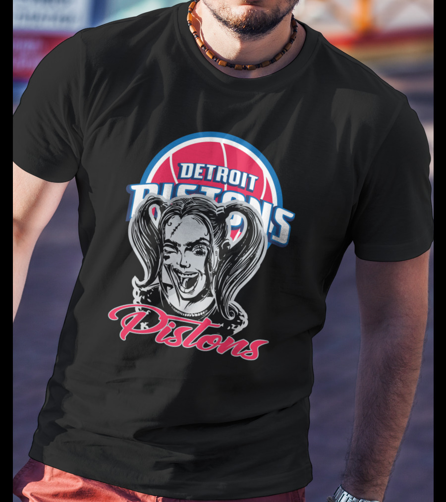 Detroit Pistons Harley Quinn Fans T-Shirt