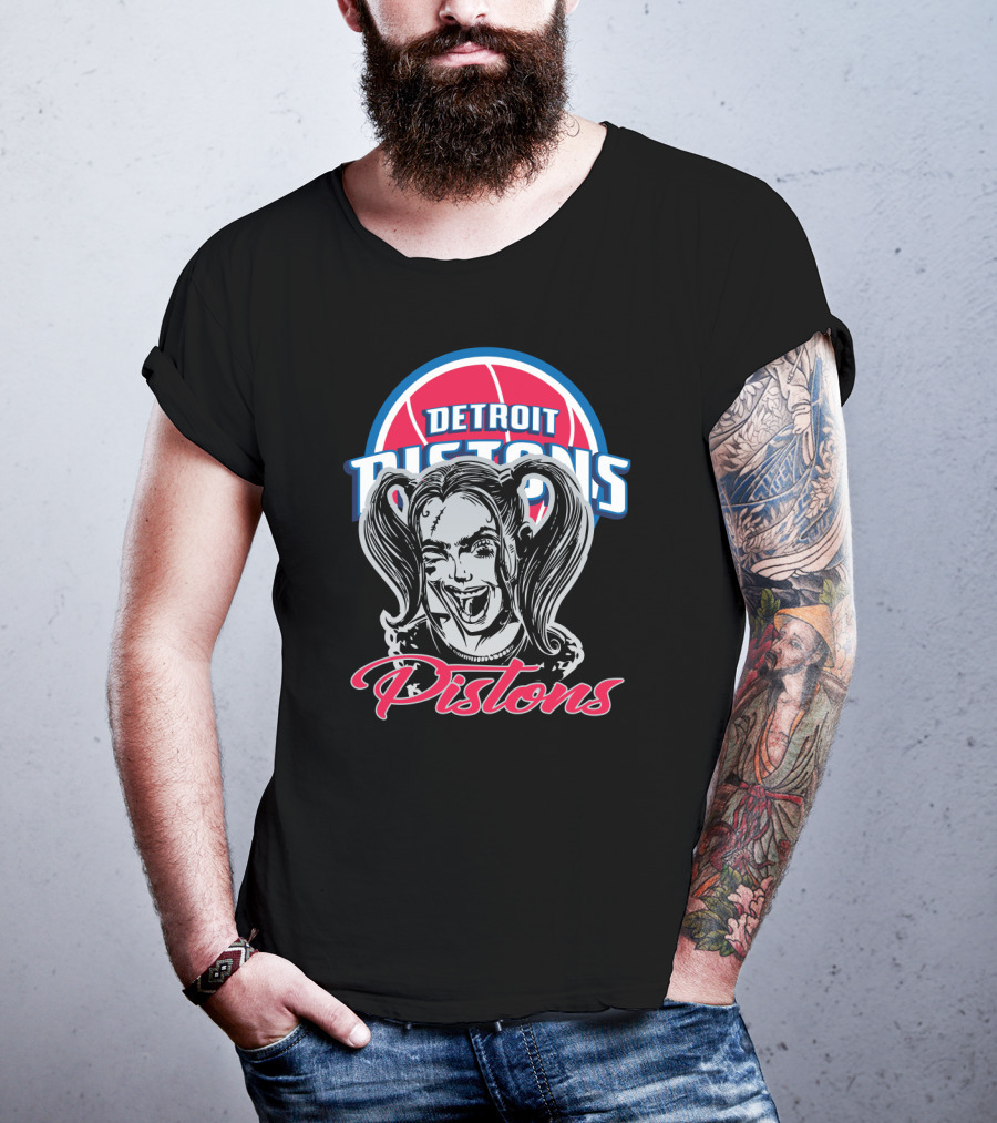 Detroit Pistons Harley Quinn Fans T-Shirt