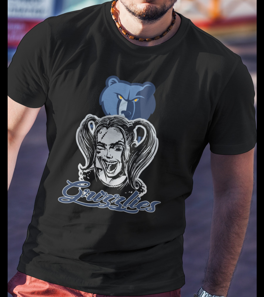Harley Quinn Grizzlies Fans Memphis Basketball T-Shirt