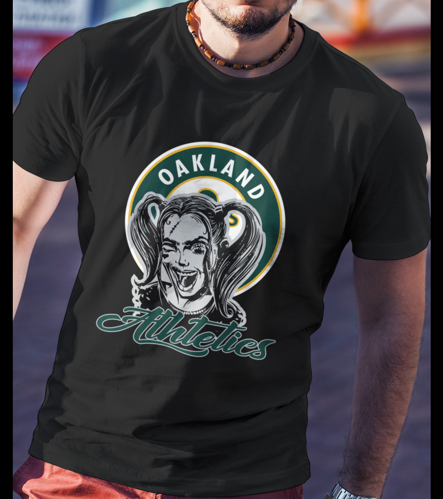 Oakland Athletics Fans Featuring Harley Quinn T-Shirt