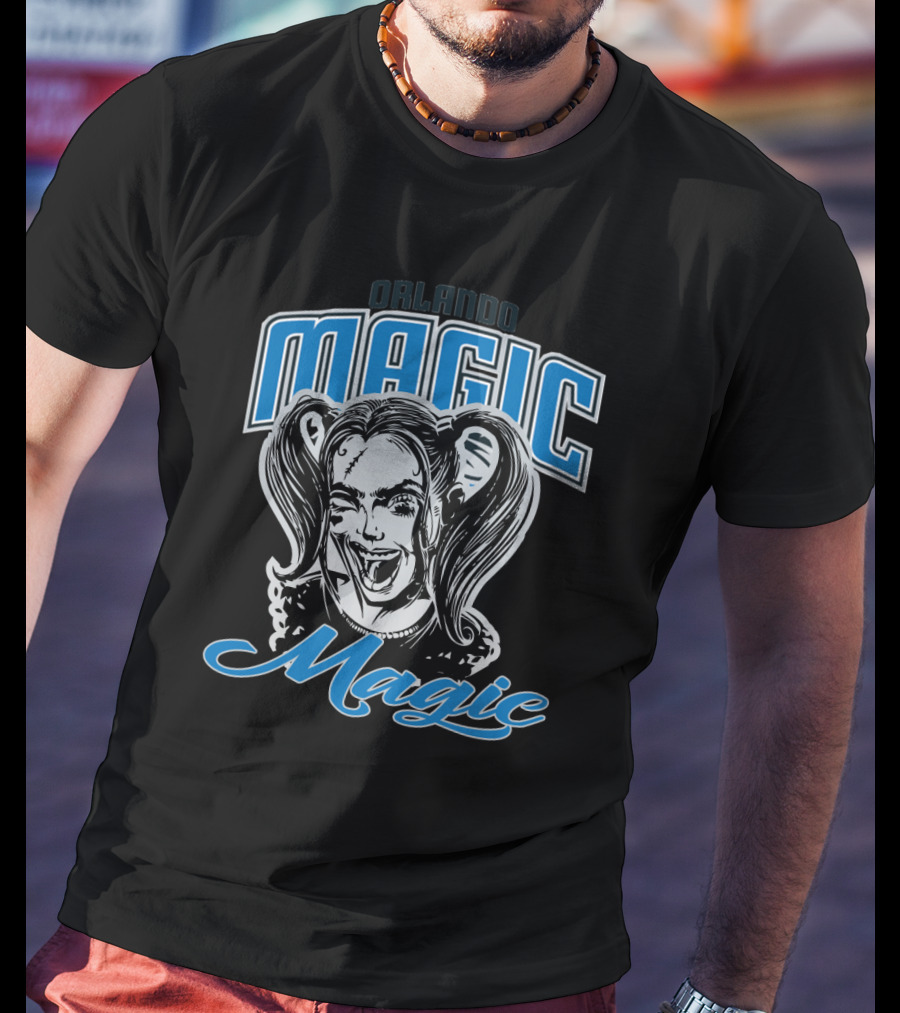 Orlando Magic Fans Harley Quinn Mashup T-Shirt