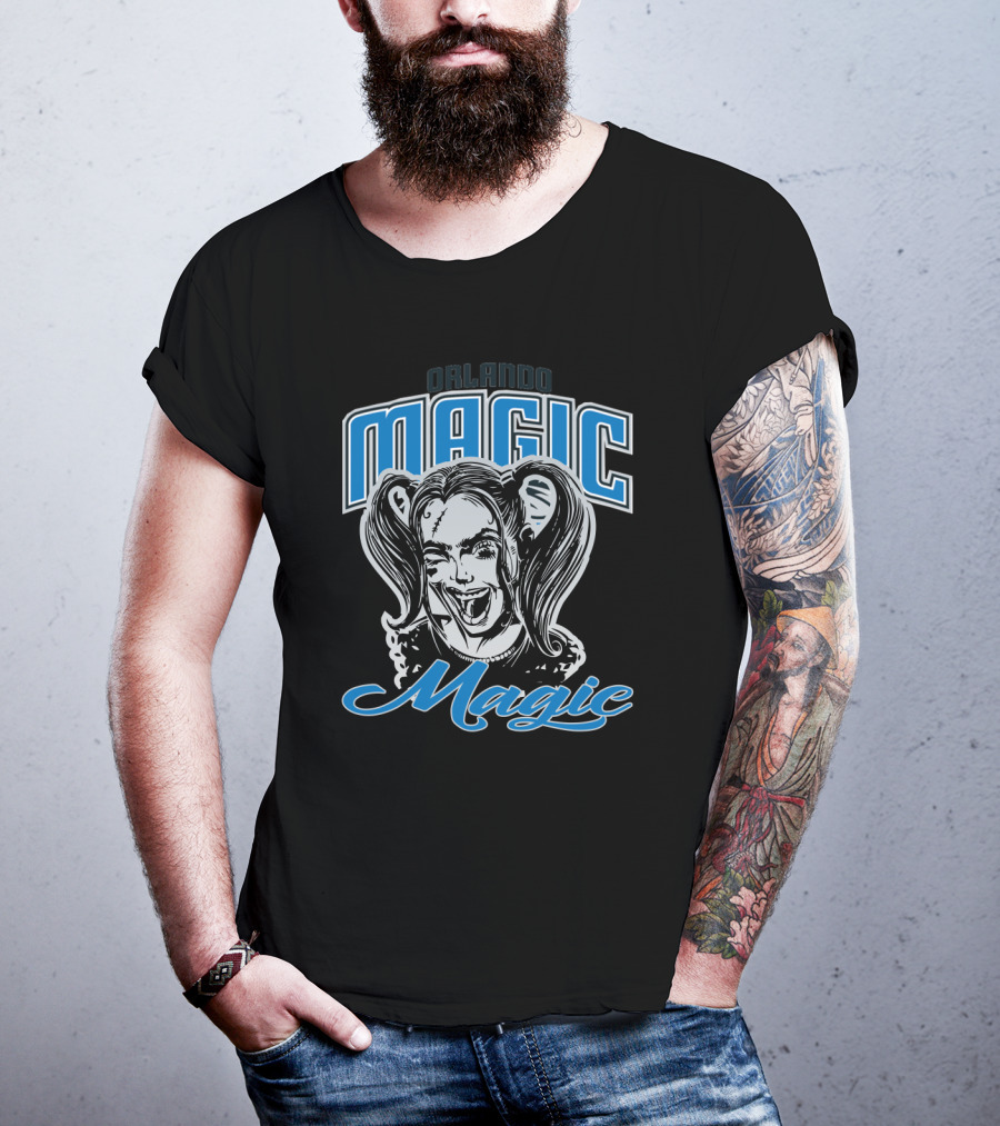 Orlando Magic Fans Harley Quinn Mashup T-Shirt