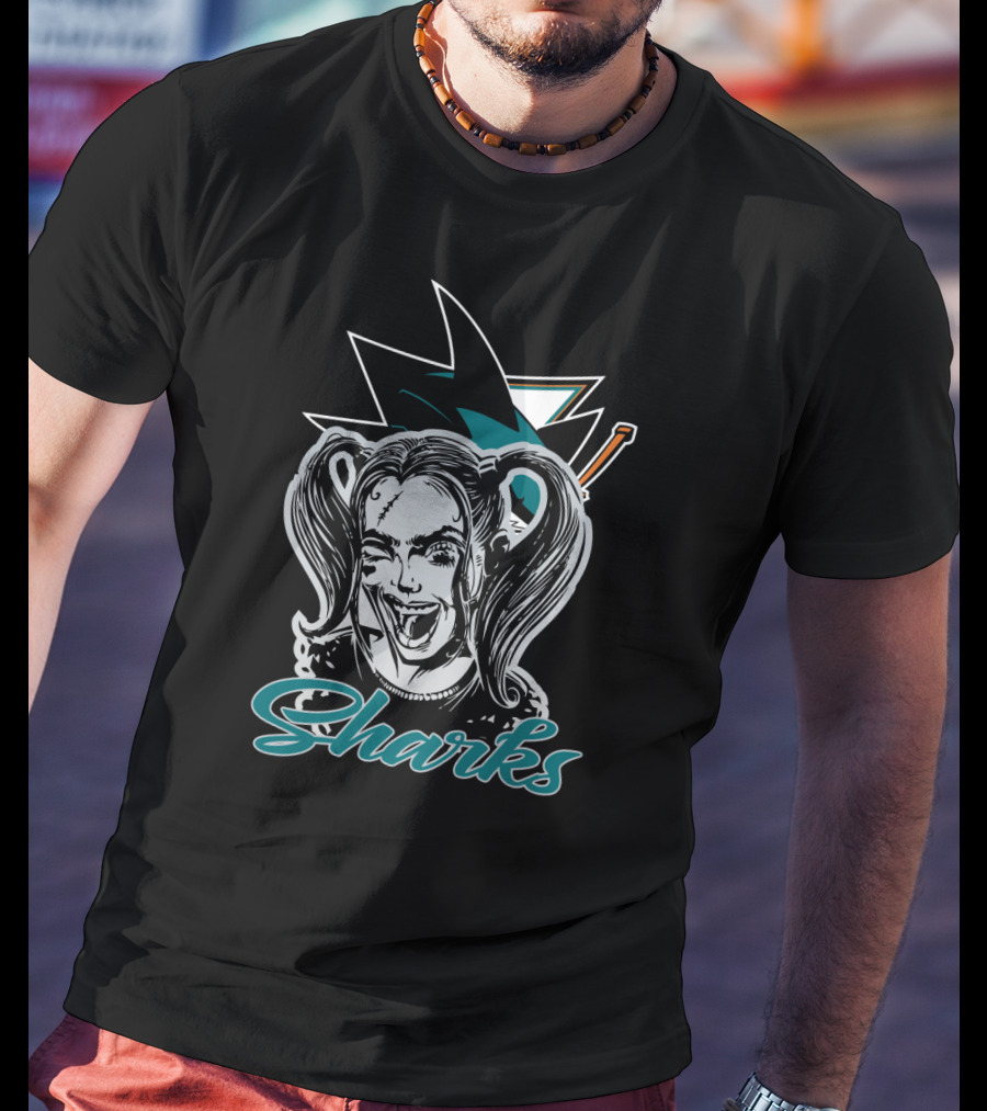 Harley Quinn And San Jose Sharks Fans Sharks T-Shirt