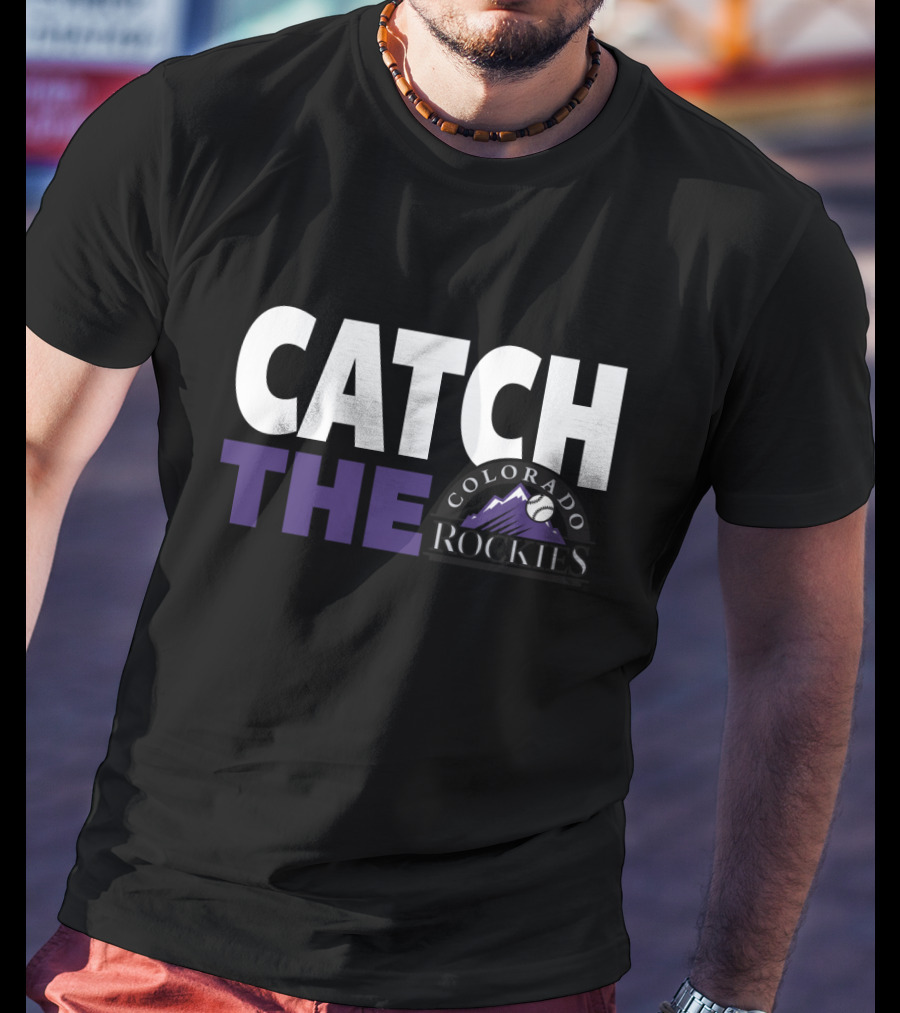 Catch The Colorado Rockies Baseball Fever T-Shirt