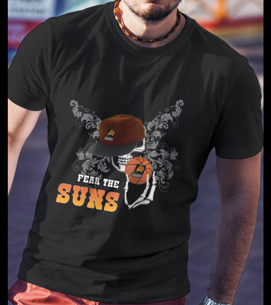 Fear The Suns Phoenix Basketball Skull Fans T-Shirt
