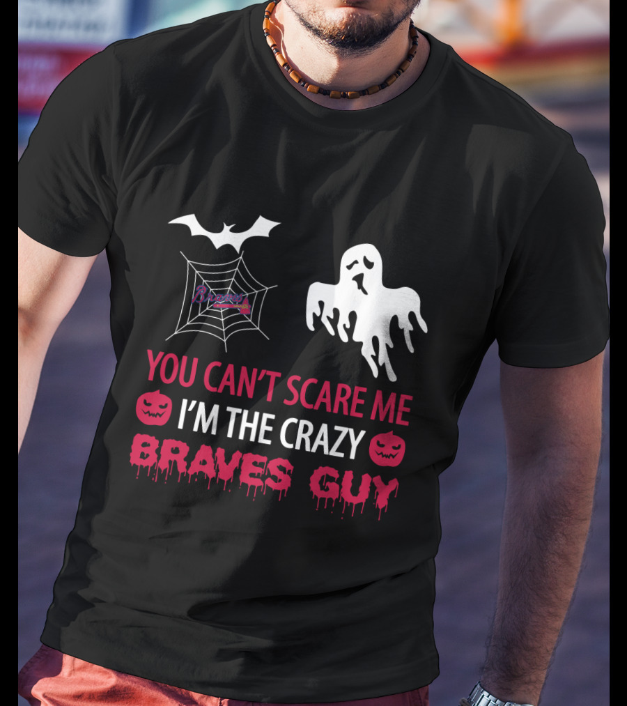 Atlanta Braves Crazy Halloween Ghost And Pumpkin T-Shirt