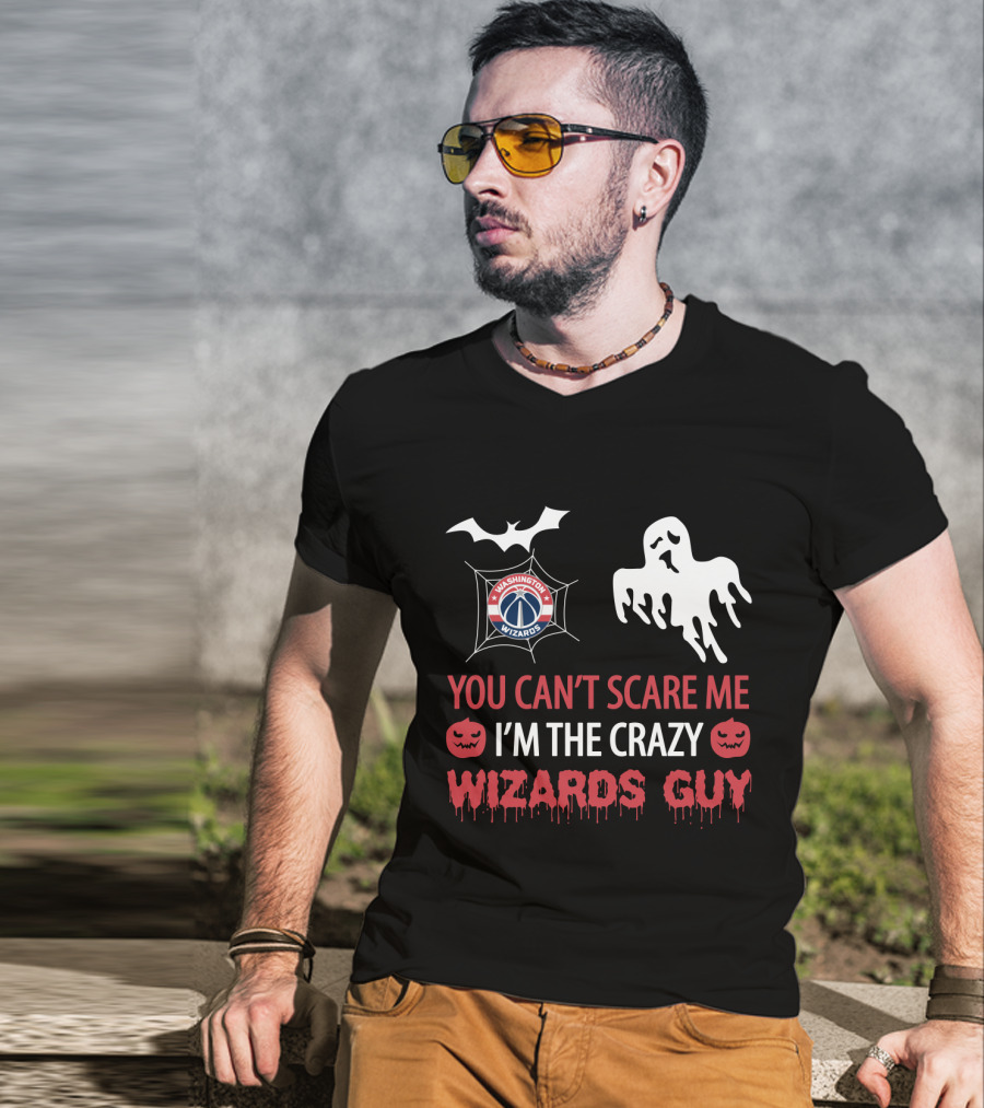 Washington Wizards Crazy Halloween You Can't Scare Me T-Shirt