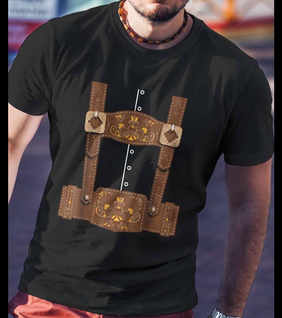 Oktoberfest Bavarian Lederhosen Costume T-Shirt