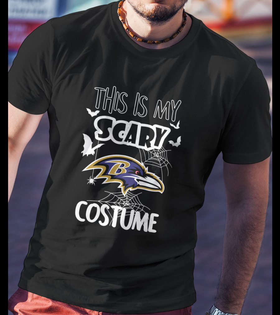 This Is My Scary Baltimore Ravens Costume Halloween T-Shirt