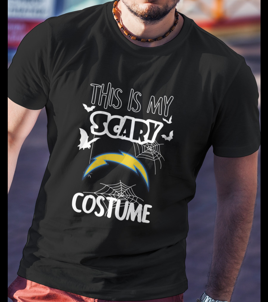 Los Angeles Chargers Scary Costume Halloween T-Shirt