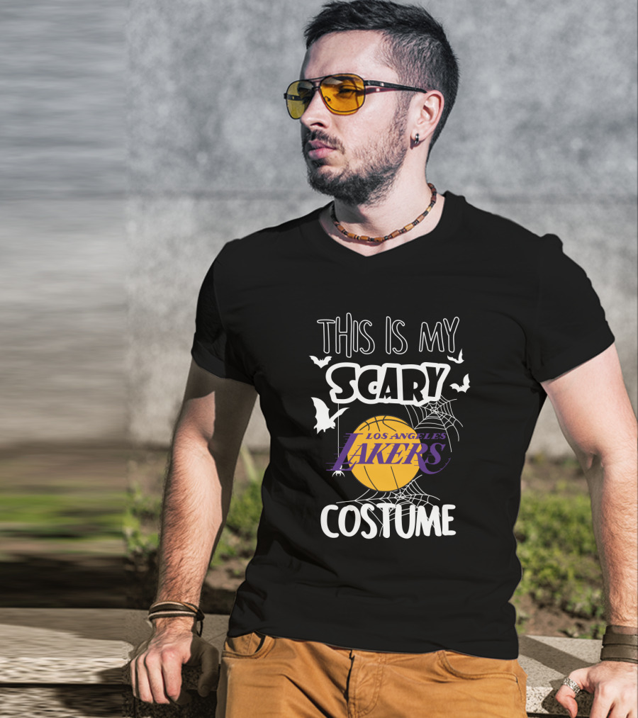 This Is My Scary Los Angeles Lakers Costume T-Shirt