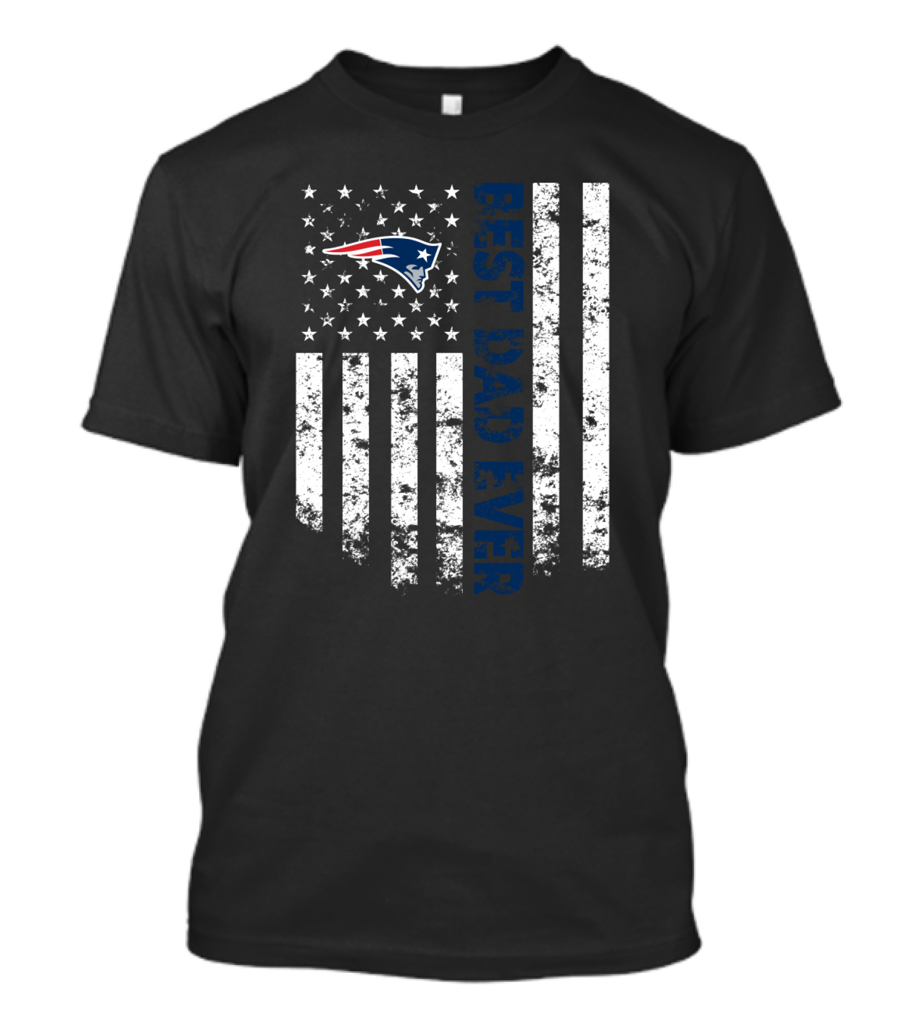 New England Patriots Best Dad Ever Flag T-Shirt