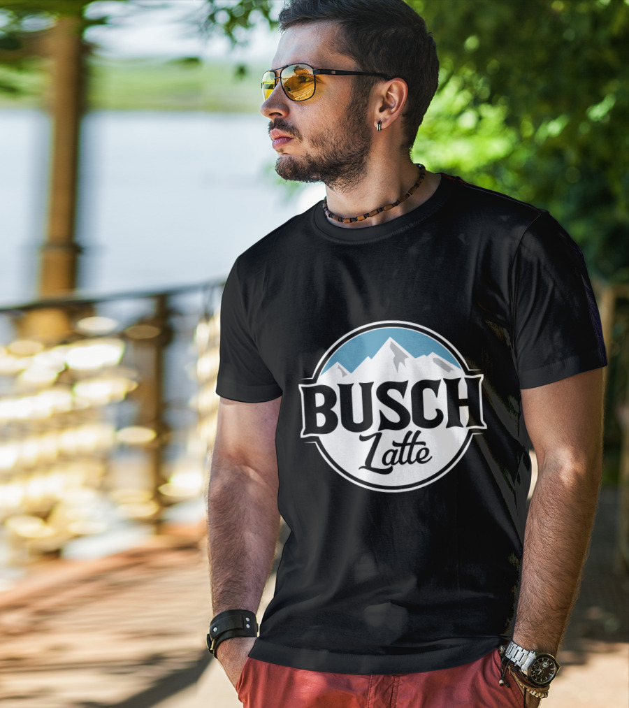 Busch Latte Mountain Parody From Busch Light T-Shirt