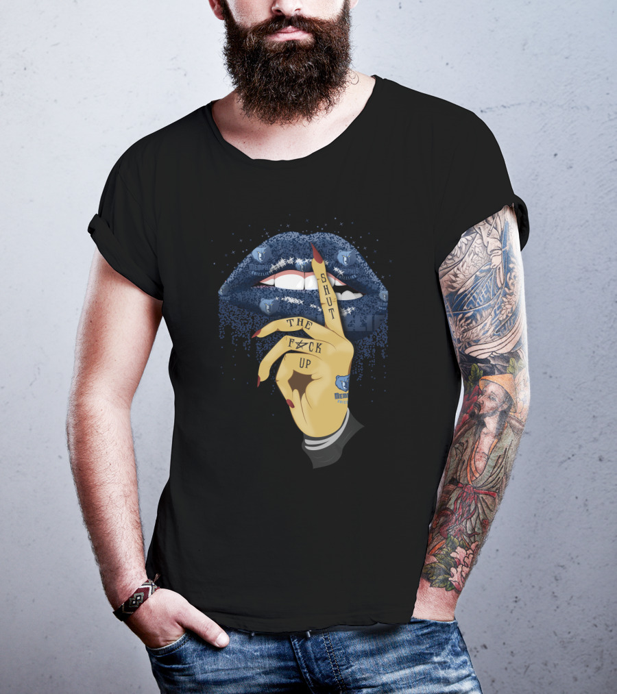 Glitter Lip Memphis Grizzlies Shut Up Fan Tribute T-Shirt