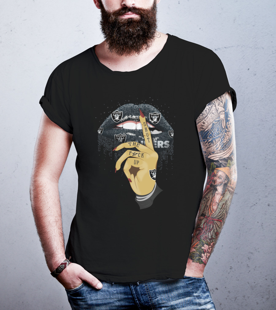 Glitter Lip Raiders Shut The F Up T-Shirt