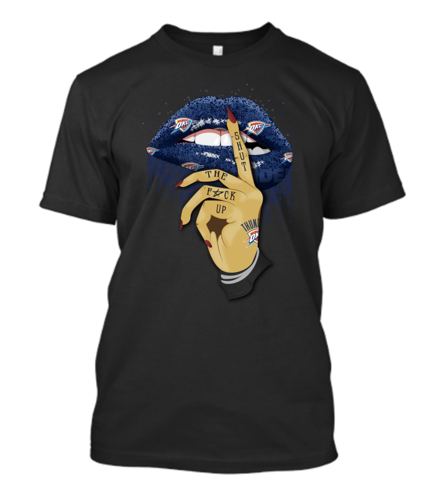 Oklahoma City Thunder Lips Shut Up Fan Statement T-Shirt