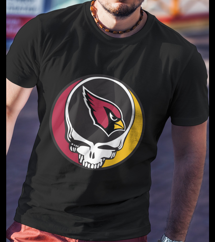 Grateful Dead Arizona Cardinals Skull T-Shirt