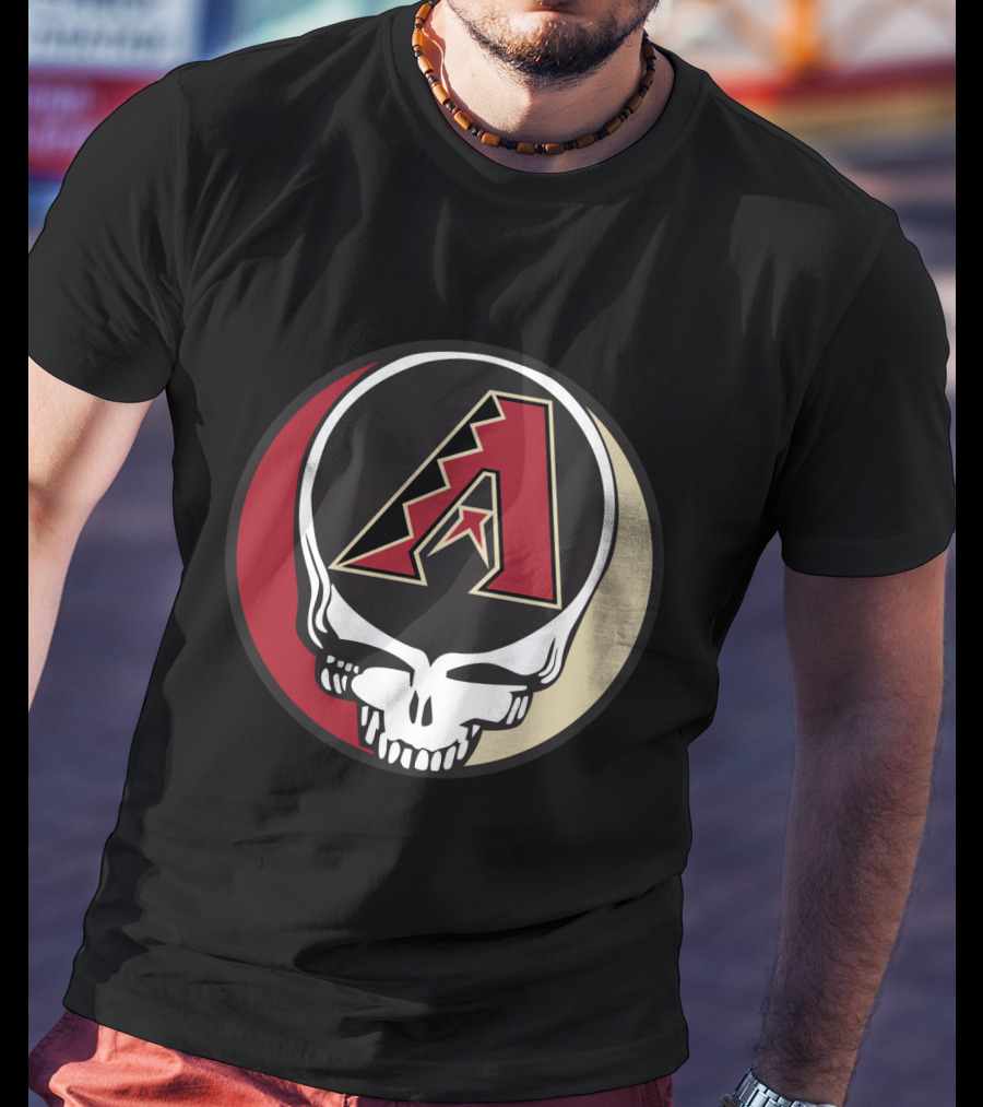 Arizona Diamondbacks Grateful Dead Skull Design For Fans T-Shirt