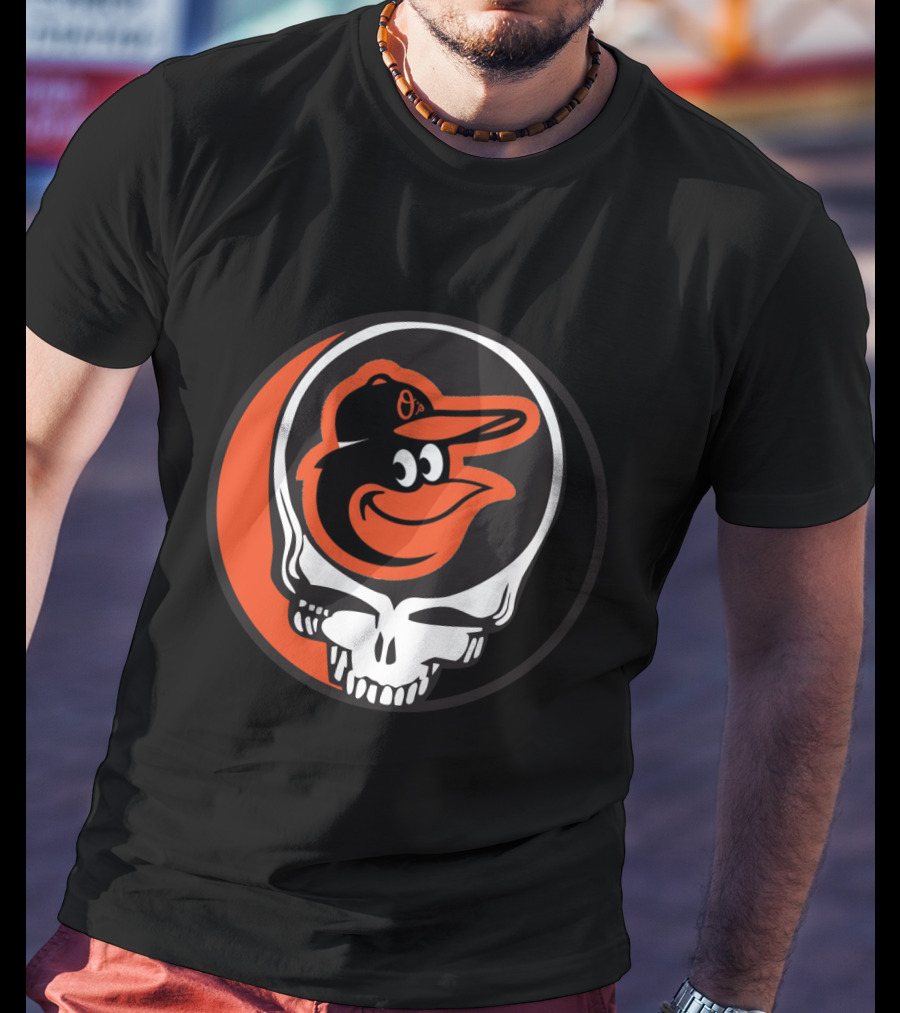 Grateful Dead Steal Your Face Baltimore Orioles Mashup T-Shirt
