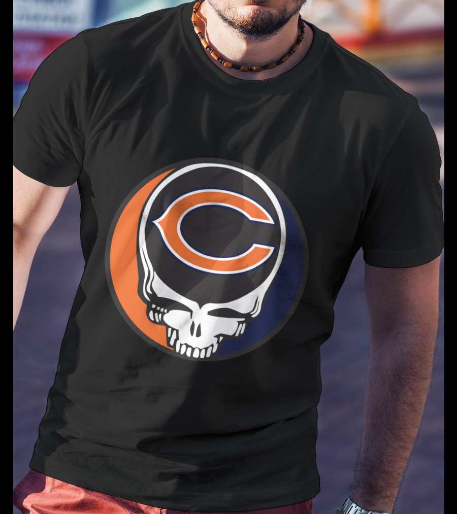 Grateful Dead Chicago Bears Skull T-Shirt