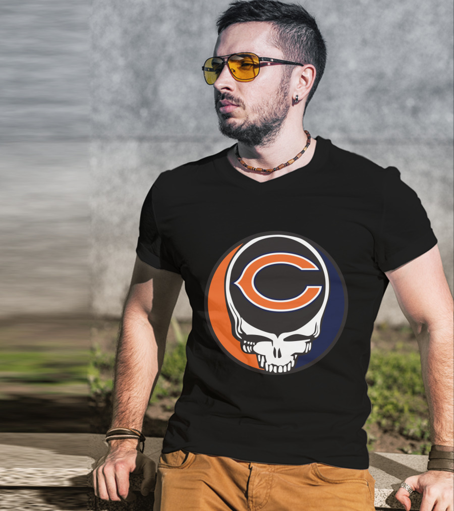 Grateful Dead Chicago Bears Skull T-Shirt