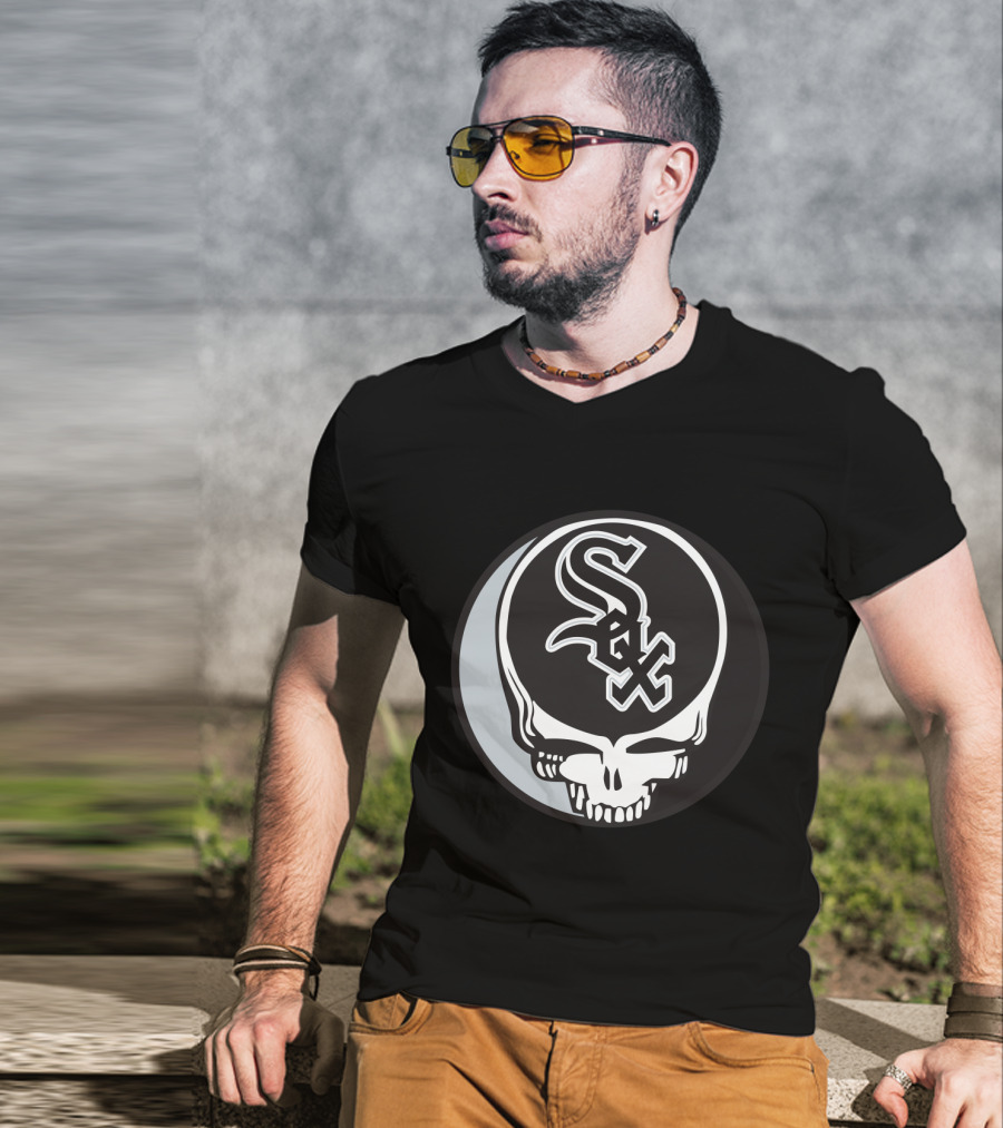 Grateful Dead Steal Your Face Chicago White Sox Fan Mashup T-Shirt