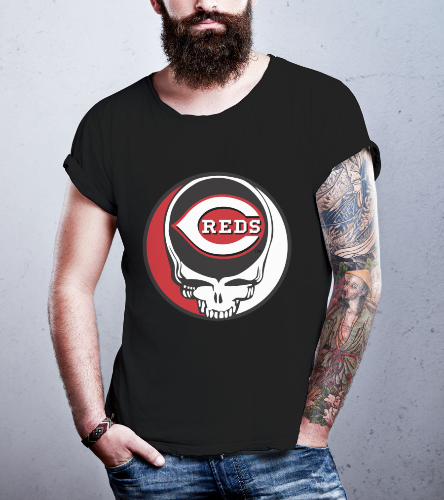 Steal Your Face Cincinnati Reds Logo Grateful Dead Fans T-Shirt