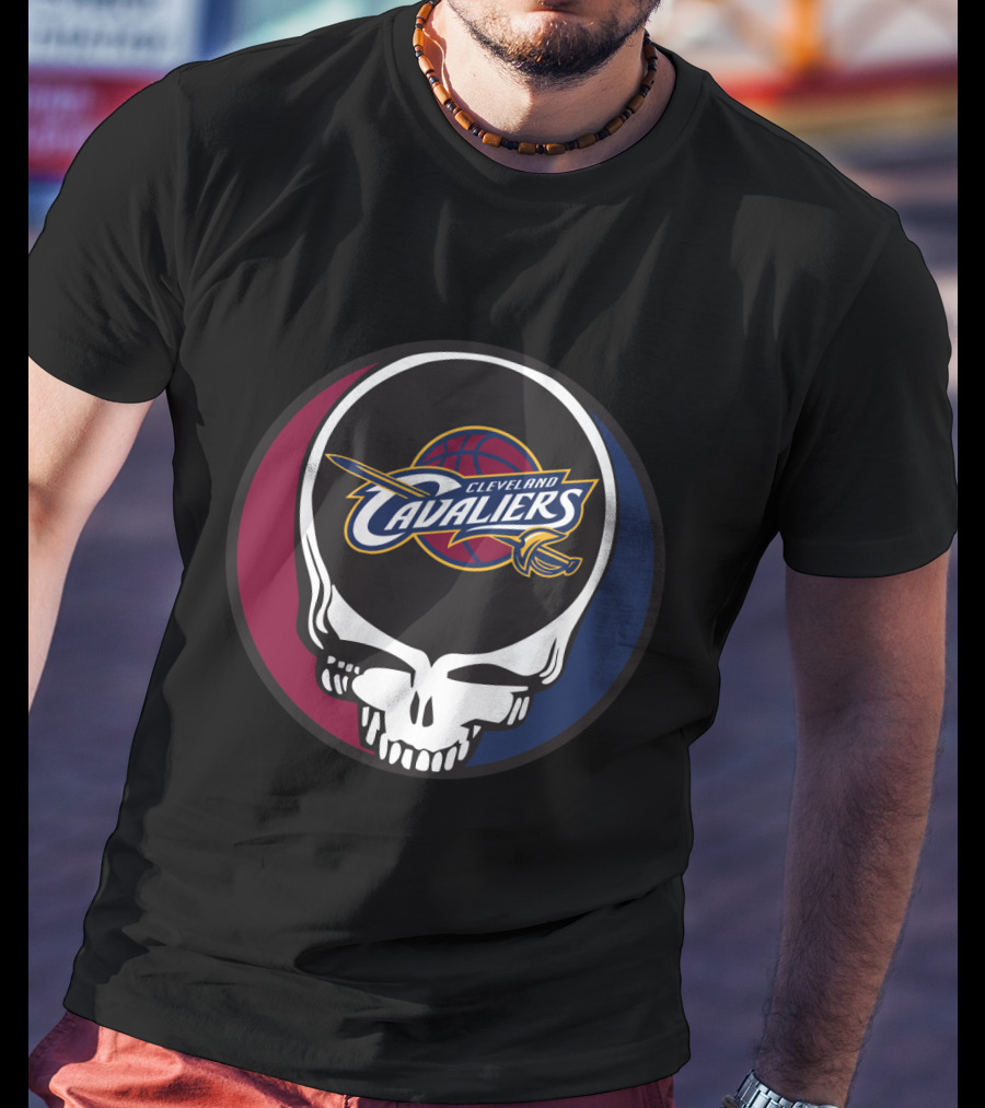 Cleveland Cavaliers Grateful Dead Skull T-Shirt