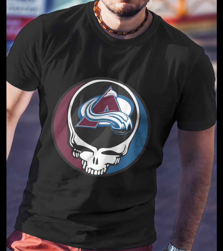 Colorado Avalanche Grateful Dead Steal Your Face Hockey Fan T-Shirt