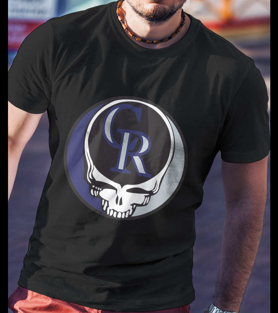 Grateful Dead Steal Your Face Colorado Rockies CR Logo Fusion T-Shirt