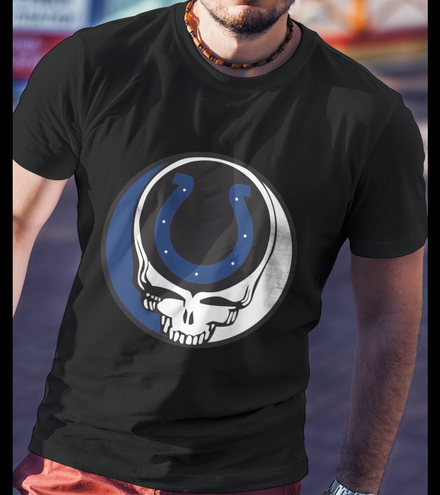 Grateful Dead Indianapolis Colts Skull T-Shirt