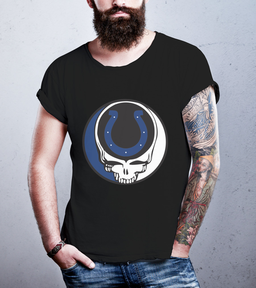 Grateful Dead Indianapolis Colts Skull T-Shirt