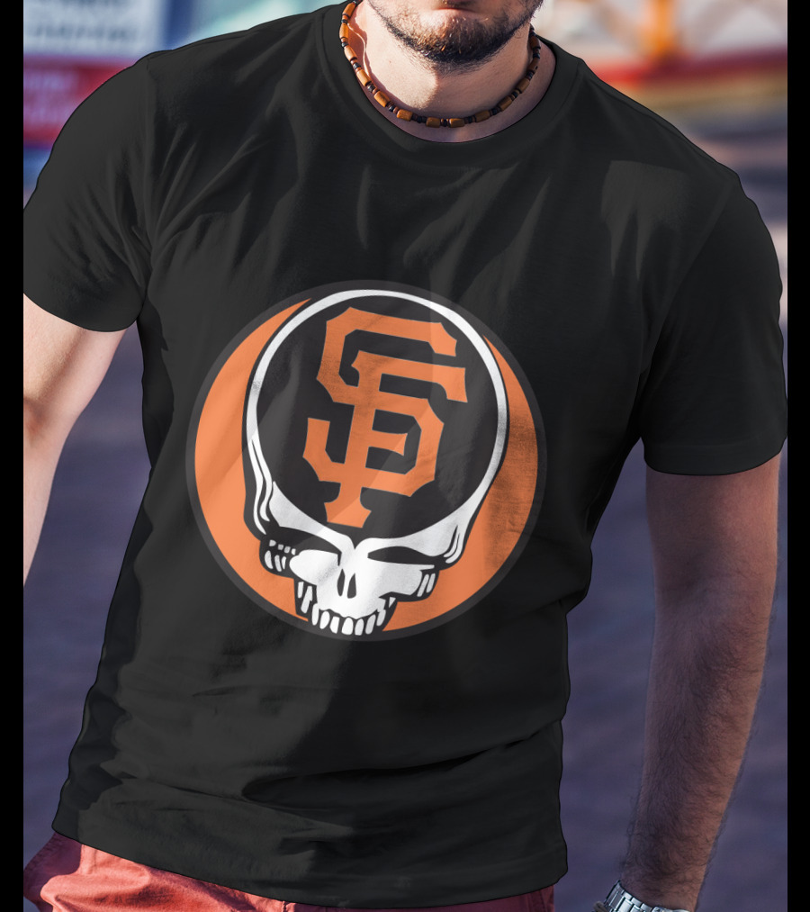 San Francisco Giants Grateful Dead Skull Logo Combo For Fans T-Shirt