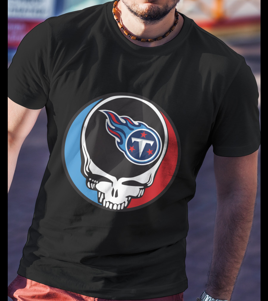 Grateful Dead Tennessee Titans Fan Skull T-Shirt
