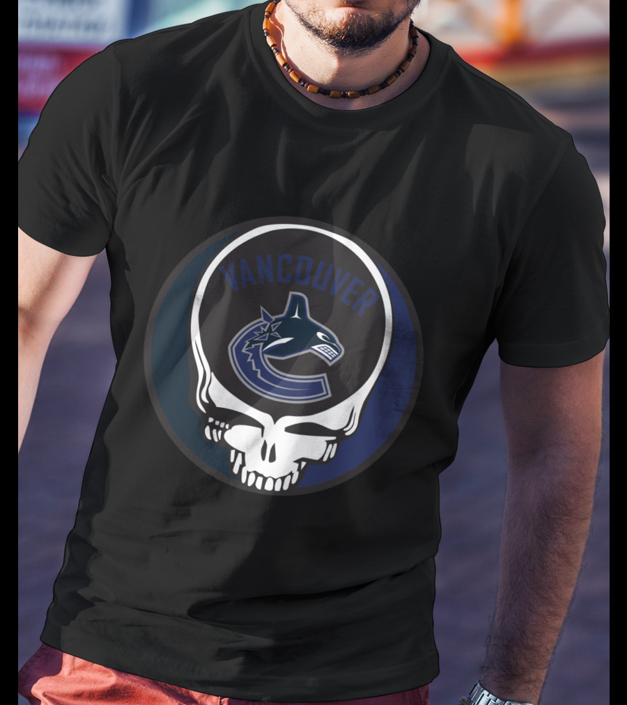 Vancouver Canucks Grateful Dead Steal Your Face Fan T-Shirt