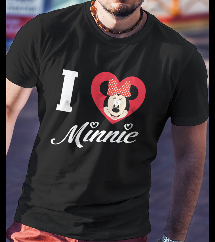 I Heart Minnie Mouse Bow Polka Dot Magic T-Shirt
