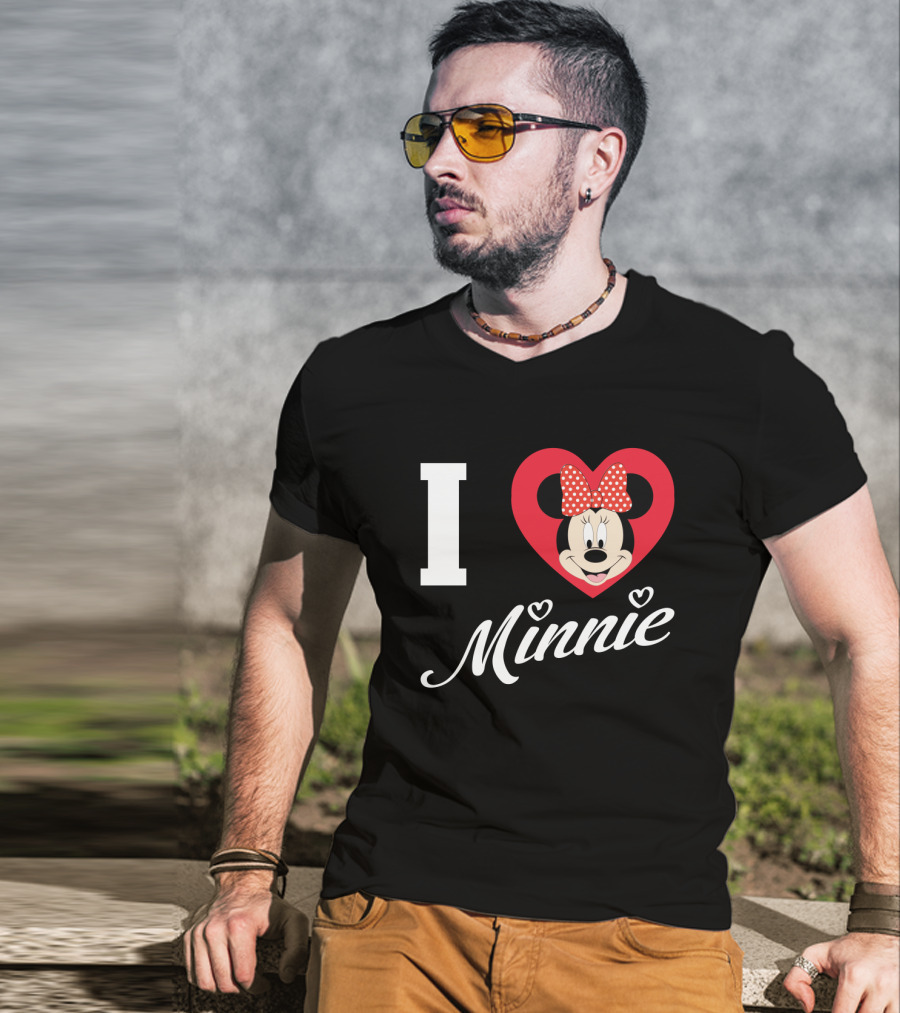 I Heart Minnie Mouse Bow Polka Dot Magic T-Shirt