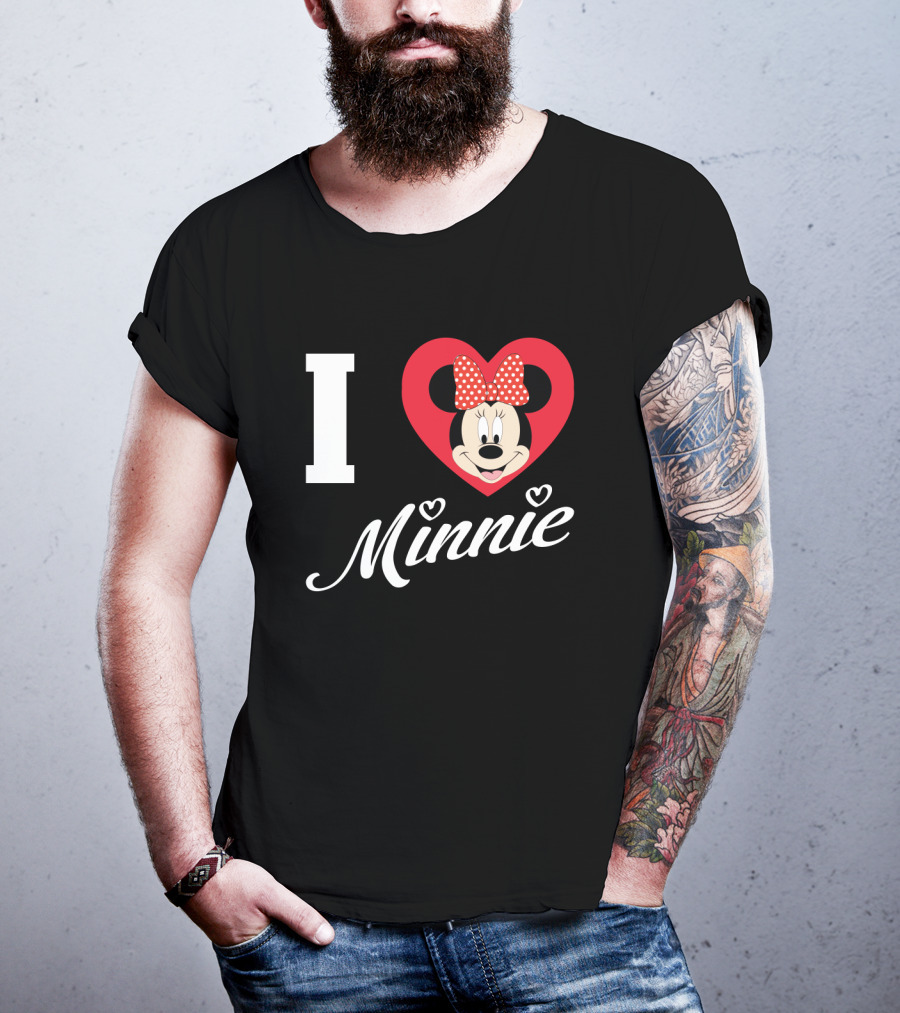 I Heart Minnie Mouse Bow Polka Dot Magic T-Shirt