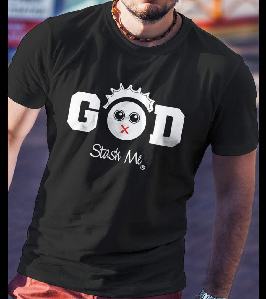 Stash Me God Icon With Crown And Circle Face T-Shirt