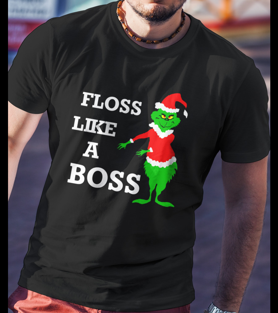 Floss Like A Boss Santa Grinch Dance T-Shirt