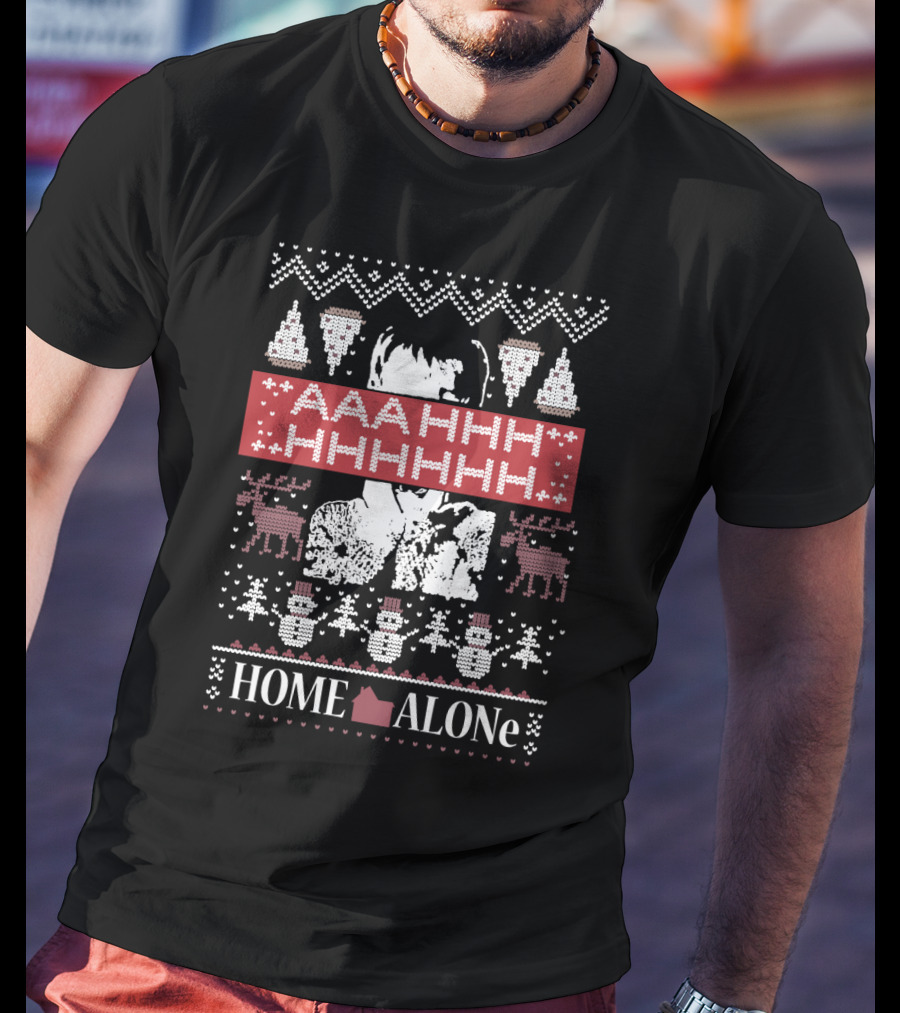 Home Alone Aaahhhhhhhhh Ugly Christmas T-Shirt