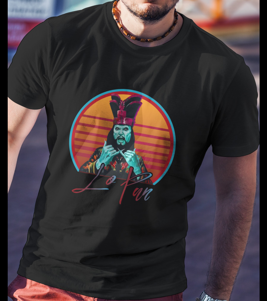 Lo Pan Big Trouble In Little China Retro Sunset Aesthetic T-Shirt