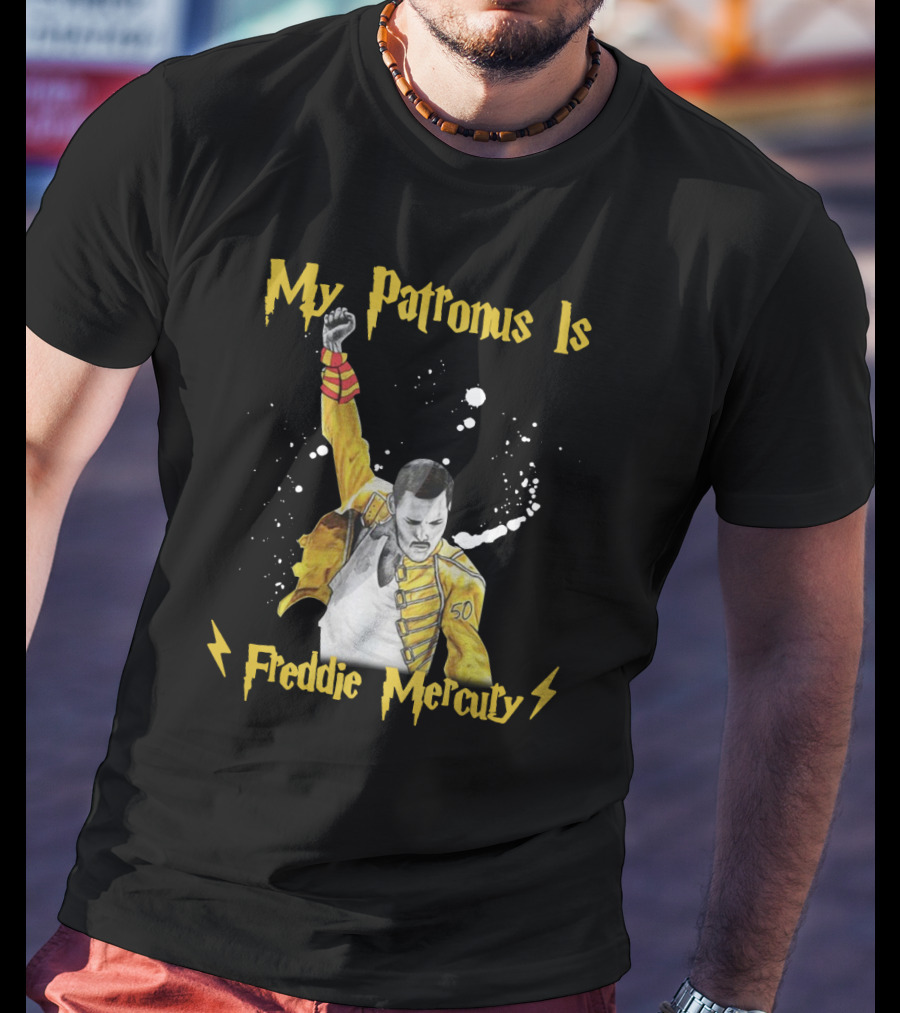 My Patronus Is Freddie Mercury Magic Lightning T-Shirt