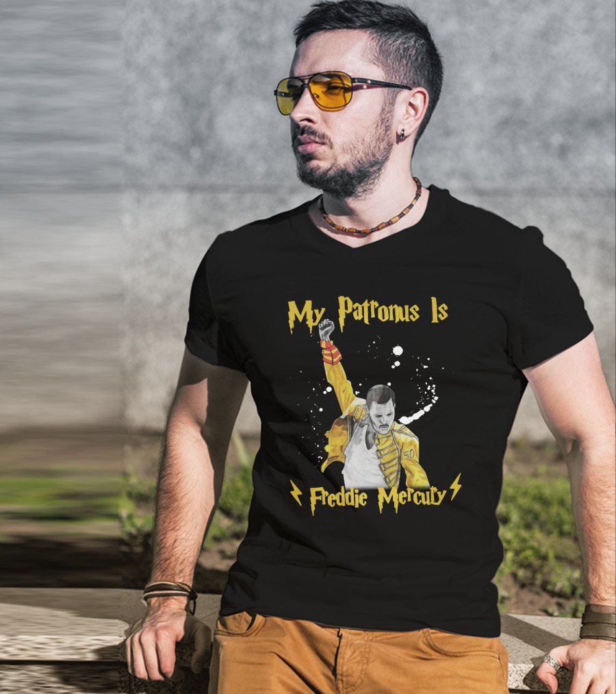 My Patronus Is Freddie Mercury Magic Lightning T-Shirt