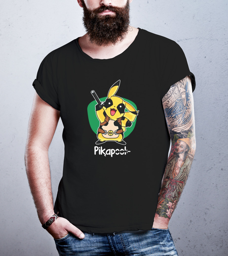 Pikapool Pikachu Deadpool Fusion T-Shirt