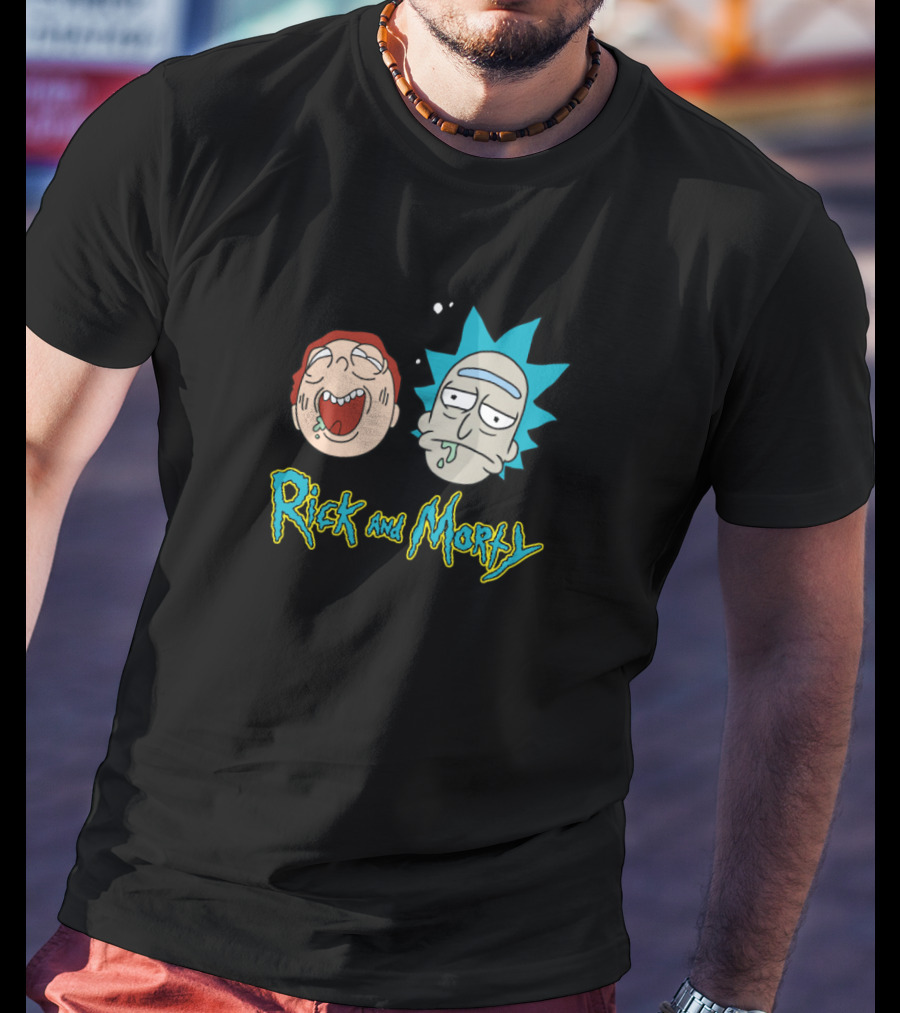 Rick And Morty Funny Faces Retro Style T-Shirt