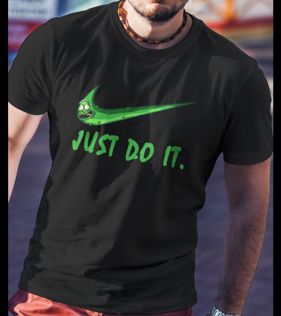 Just Do It Pickle Rick Nike T-Shirt