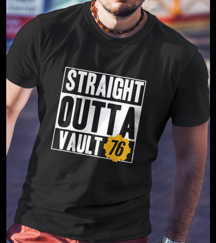 Straight Outta Vault 76 Fallout-Themed Gear T-Shirt